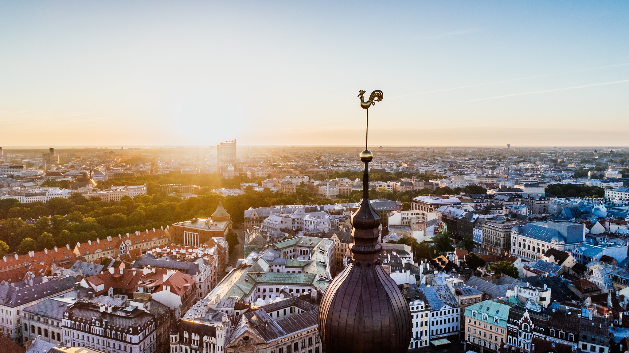 Riga LatviaTravel panorama