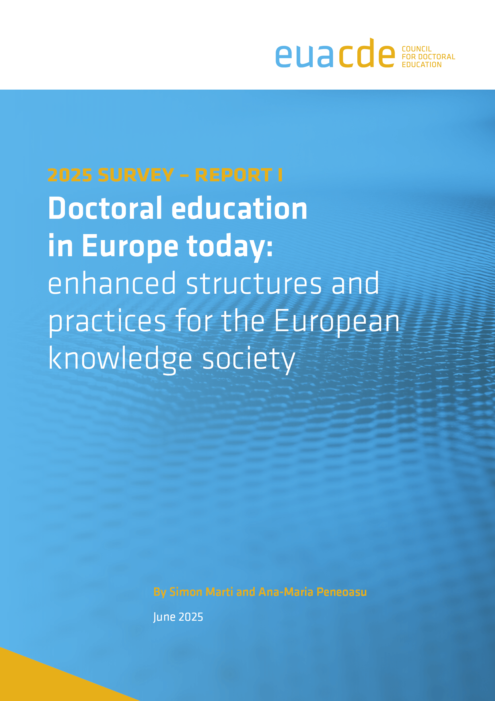 Doctoral education in Europe today: enhanced structures and practices for the European knowledge society