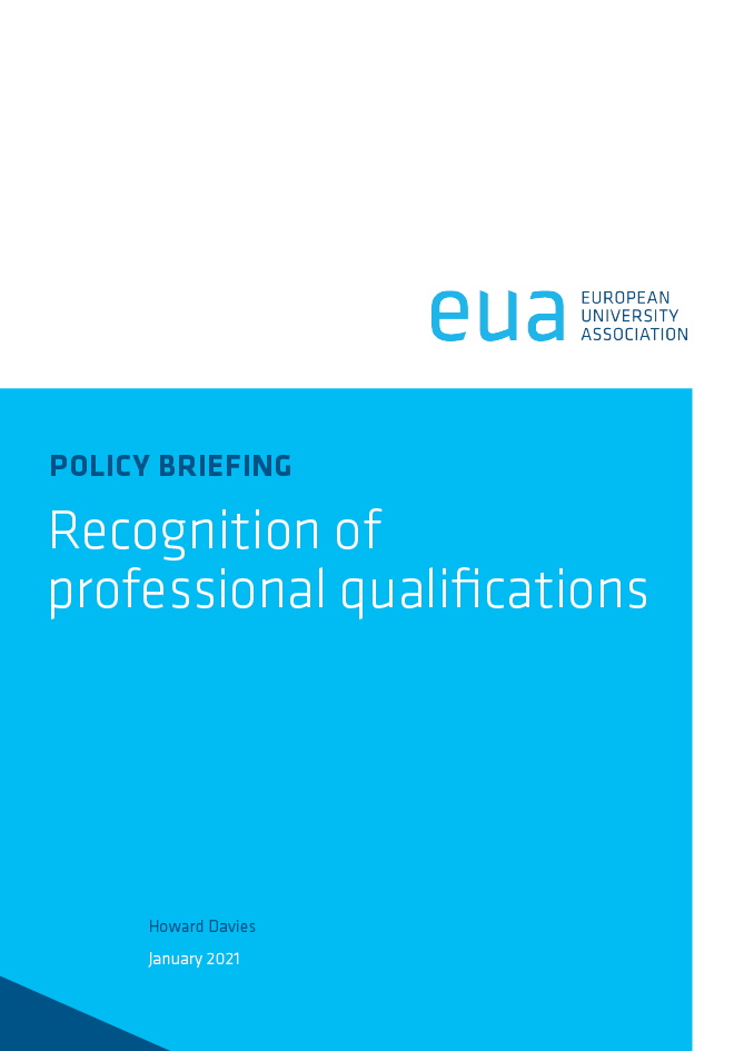 Recognition of professional qualifications January 2021
